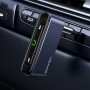 USAMS US-SJ519 3.5mm Plug Mini Car Bluetooth 5.0 Audio Receiver(Grey)