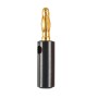 A6545 10 in 1 Car Red and Black Cover Gold-plated 4mm Banana Head Audio Plug