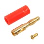 A6545 10 in 1 Car Red and Black Cover Gold-plated 4mm Banana Head Audio Plug