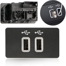 Car AUX Audio Dual Port Interface Module USB Auxiliary Socket HC3Z19A387E/HC3Z19A387B for Ford 2016-2020