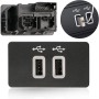 Car AUX Audio Dual Port Interface Module USB Auxiliary Socket HC3Z19A387E/HC3Z19A387B for Ford 2016-2020