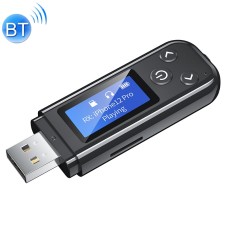 K15-Pro 2 in 1 USB Car Bluetooth 5.0 Audio Adapter Transmitter Receiver with LCD Screen