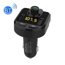 Bluetooth FM-передатчик беспроводной автомобильный радиодаптер Музыкальный проигрыватель бескинечный автомобиль без обработки автомобилей, двойное USB-зарядное устройство, поддержка Bluetooth / Micro SD Card / TF Card / USB-диск