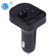 805E Dual USB-зарядка Bluetooth FM-передатчик MP3 Музыкальный набор автомобилей, поддержка без рук в руках и читать TF Card / U Disk Music (черный)