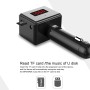 BS6 Dual USB Charging Bluetooth FM Transmitter Wireless Headset MP3 Music Player Car Kit for Mobile Phone, Support Hands-Free Call & Micro SD Card