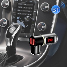 BC08 Dual USB CAR Charger Bluetooth FM набор передатчиков, поддержка ЖК-дисплея / без рук (черный)