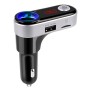 BC09B Dual USB Car Charger Cigarette Lighter Socket Bluetooth FM Transmitter Kit, Support LCD Display / TF Card Music Play / Hands-free