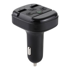 V-020 Dual USB Charging Bluetooth FM Transmitter MP3 Music Player Car Kit, Support Hands-Free Call  & TF Card (Black)