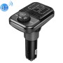 BT72 Dual USB Charging Smart Bluetooth FM Transmitter MP3 Music Player Car Kit with 1.5 inch White Display Screen, Support Bluetooth Call, TF Card & U Disk