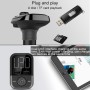BT72 Двойная USB -зарядка Smart Bluetooth FM -передатчик MP3 Музыкальный автомобильный комплект с 1,5 -дюймовым экраном с белым дисплеем, поддержка Bluetooth Call, TF Card & U Disk