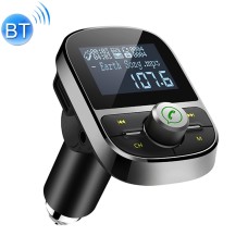 HY92 Dual USB -зарядка Smart Bluetooth FM -передатчик MP3 Музыкальный набор игрока с 1,44 -дюймовым ЖК -экраном, поддержка Bluetooth Call, TF Card & U Disk