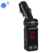 Multifunctional Bluetooth Car Charger, Support Music Play & Hands-free Answer Phone & FM Transmitter & Smartphones USB Charging Function