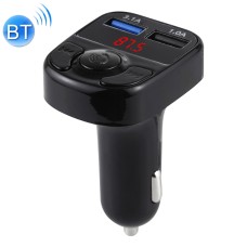 X22 Двойная USB-зарядка Bluetooth FM-передатчик MP3-плеер Car Car, поддержка Call & TF Card и U (Black)