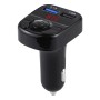 X22 Двойная USB-зарядка Bluetooth FM-передатчик MP3-плеер Car Car, поддержка Call & TF Card и U (Black)