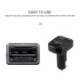 X22 Dual USB Charging Bluetooth FM Transmitter MP3 Player Car Kit, Support Hands-Free Call  & TF Card & U Disk(Black)