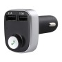A20 Dual USB Charging Bluetooth FM Transmitter MP3 Player Car Kit, Support Hands-Free Call  & TF Card & U Disk(Black)