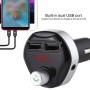 X13 Dual USB Charging Bluetooth FM Transmitter MP3 Player Car Kit, Support Hands-Free Call  & TF Card & U Disk(Black)