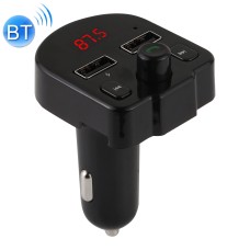 A12 Dual USB Charging Bluetooth FM Transmitter MP3 Player Car Kit, Support Hands-Free Call & TF Card & U Disk(Black)
