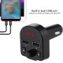 A12 Dual USB Charging Bluetooth FM Transmitter MP3 Player Car Kit, Support Hands-Free Call & TF Card & U Disk(Black)