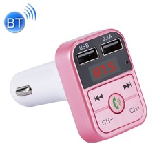 B2 Dual USB-зарядка Bluetooth FM-передатчик MP3 Музыкальный автомобильный комплект, поддержка Call & TF Card и U (Rose Gold)