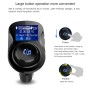 BC28 Wireless Bluetooth FM Transmitter Radio Adapter Car Charger, with 1.4 inch LCD Display, Music Player Support TF Card USB Flash Drive AUX Output for Smartphones(Black)