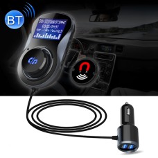 BC30 Беспроводной Bluetooth FM-передатчик радиодаптер автомобильный зарядное устройство, с вызовом без рук и 1,4-дюймовым ЖК-дисплеем, поддерживает TF Card Slot USB CAR Зарядное устройство для смартфонов