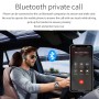 BC46 Bluetooth 5.0 Multi-function Car Bluetooth Earphone, Support Private Call & AUX Output & Dual USB Charging