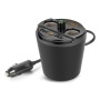 401E CAR MP3 Bluetooth Player FM -передатчик с 2 -х гогарет Splitter 2 x USB -зарядное устройство (черное)