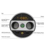 401E Car MP3 Bluetooth Player FM Transmitter with 2 Socket Cigarette Lighter Splitter 2 x USB Charger(Black)