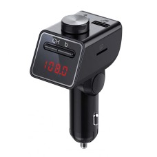 Q18 Multifunctional Car Dual USB Charger MP3 Music Player Bluetooth FM Transmitter (Grey)