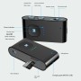 BR03N Bluetooth Transmitter Receiver Battery Display Support TF Card / Bluetooth Selfie Function