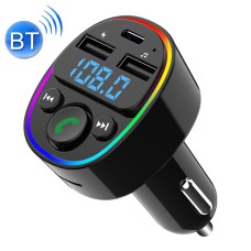 Car Bluetooth MP3 Player Audio FM Transmitter with Ambient Light