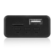 Автомобиль 12V Audio MP3 -плеер для декодера FM Radio TF Card USB Aux, с Bluetooth (Black)