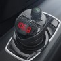 B16 2.4A Dual USB Charger Car Bluetooth Transmitter(Black)