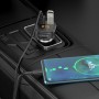 Borofone BC43 Flash QC3.0 Car Bluetooth 5.0 FM -передатчик (черный)