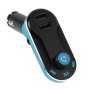 Bluetooth Tacking Handsfree Car Kit FM Transmitter with Remote Control, 2.1A Dual Car Charger, For iPhone, Galaxy, Sony, Lenovo, HTC, Huawei, and other Smartphones