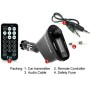 Car MP3 Player Wireless FM Transmitter with Remote Control and 1.1 inch Screen, Support USB and SD / MMC Card Slot