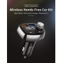 Car Dual USB MP3 FM Transmitter Bluetooth Music Player, Support TF Card / U Disk / Hands-free Calls