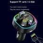 BT08D FM Transmitter Hands-free Car Kit MP3 Audio Player with QC3.0 + PD18W 5A Auto Fast Charger FM Modulator