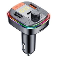 T832 CAR Bluetooth FM -передатчик красочный свет MP3 -плеер мощный Quick Charger QC3.0