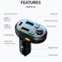 C29 Car Bluetooth 5.0 FM Transmitter  Car MP3 Player Fast Charge U Disk Lossless Music Player