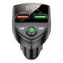 C8 CAR U Диск Bluetooth Player FM -передатчик QC3.0 Двойной USB -порты быстро зарядка