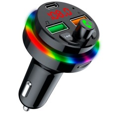 PDF17 Car Bluetooth 5.0 зарядное устройство FM Type-C Dual USB MP3 Music Player