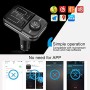 Car Wireless Bluetooth Headset BT72 Dual USB Charging Smart Bluetooth FM Transmitter MP3 Music Player Car Kit with 1.5 inch White Display Screen, Support Bluetooth Call, TF Card & U Disk