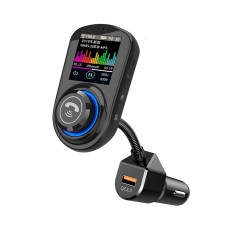G45 Цвет экрана Car Bluetooth Mp3 Player Car Charger FM -передатчик телефона динамика (черный)