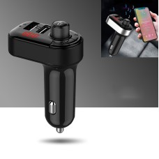 C7 Smart Dual USB Multifunctional Car Charger Music Player(Black)