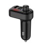 C7 Smart Dual USB Multifunctional Car Charger Music Player(Black)