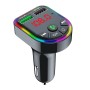 F5 CAR FM-передатчик Bluetooth без хранения MP3 MP3-плеер красочный атмосфера свет