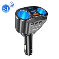 G26 3 In 1 Cigarette Lighter Rotatable Car MP3 Bluetooth U Disk Player Bluetooth Version(Black)