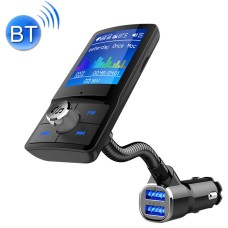 BC43 Large Screen Display Car Handsfree Phone Bluetooth MP3 Player Smart Fast Charger(Black)